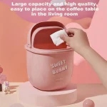 Adorable Mini Rabbit Trash Can for Home Office Desk - Image 6