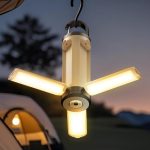 Camping Lights USB Rechargeable Hiking Lamp Portable Foldable Camping Lantern With 6 Modes Brightness For Hiking Emergencies