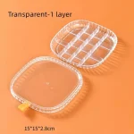 Acrylic Jewelry Organizer Box, Stackable 2-Layers Clear Jewelry Box with Lid - Image 6