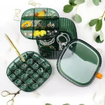 Acrylic Jewelry Organizer Storage Box Display Case Travel Earring 3 Layers - Image 3