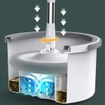 Clean Water Spin Mop with Separate Water Bucket - Image 9