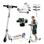 2-Wheel Electric Drift Mini Scooter for Kids - Shock-Absorbing, Lightweight, Foldable & Portable Electric Kick Scooter - Image 4