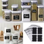 Chalkboard Labels, Fashion clubs Reusable Blackboard Stickers for the Kitchen, Pantry, Mason Jars, Wine Glasses 36PCS - Image 8