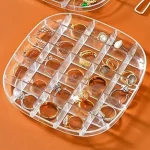 Acrylic Jewelry Organizer Box, Stackable 2-Layers Clear Jewelry Box with Lid - Image 3