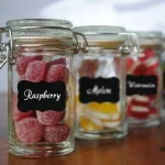 Chalkboard Labels, Fashion clubs Reusable Blackboard Stickers for the Kitchen, Pantry, Mason Jars, Wine Glasses 36PCS