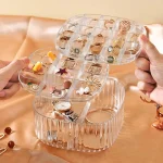 Acrylic Jewelry Organizer Storage Box Display Case Travel Earring 3 Layers - Image 2