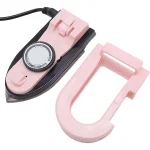 Portable Electric Iron Travel Iron Mini Iron Folding Dual Voltage Three-Speed Adjustment No Use Water Lightweight Best for Travel with Anti Slip Handle and Non Stick Soleplate pink - Image 7