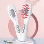 Electric Vibration Hair Growth Comb EMS Micro Current, 3 Color LED Massage