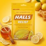 Halls Triple Soothing Action Cough Drops, Honey Lemon, 30 Ct