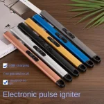 New Windproof USB Charging Igniter Arc Pulse Hook Design Kitchen Gas Stove Candle Aromatherapy Home Lighter - Image 4