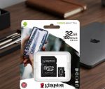 Kingston Class 10 CANVAS Select Plus Micro SD Card with Adapter, 32 GB