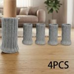 4pcs Protect Your Floors & Furniture With These Knitted Table Leg Socks
