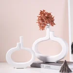 Creative Hollow Vase White Ceramic Vase