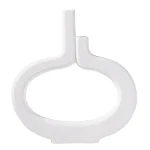 Creative Hollow Vase White Ceramic Vase - Image 5
