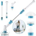 Electric Cordless Chargeable Spin Scrubber Turbo Scrub Cleaning Brush Bathroom - Image 6