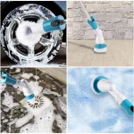 Electric Cordless Chargeable Spin Scrubber Turbo Scrub Cleaning Brush Bathroom - Image 10