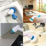 Electric Cordless Chargeable Spin Scrubber Turbo Scrub Cleaning Brush Bathroom - Image 8