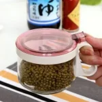 Creative home kitchen seasoning sauce bottle green glass