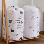 Cartoon Bear Collapsible Storage Bag Beam Port Transparent Organizer Clothes Blanket Baby Toy Basket Container Quilt Travel Bags - Image 5