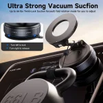 360° Adjustable Magnetic Vacuum Suction Cup Car Phone Holder Mount for MagSafe - Image 4