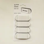 Adhesive Wall Mounted Power Socket Holder Wire Plug Organizer Hook 4 pcs - Image 6