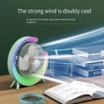 Personal Mini Fan Cooler with LED Light - Image 9