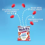 Welch's Fruit Snacks, Strawberry, Soft Fruit Snacks, 0.8 oz - Image 2