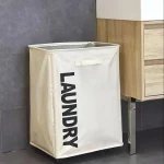Household Dirty Laundry Clothes Storage Basket with Wheels - Image 4
