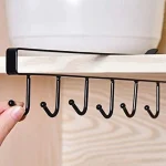 Kitchen Storage Rack Cupboard Hanging Hook Hanger Storage Organizer Holder - Image 3
