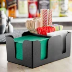6 Compartments, Handy Storage Box for Straws, Napkins, Stirrers and Cocktail Decorations