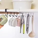 Kitchen Storage Rack Cupboard Hanging Hook Hanger Storage Organizer Holder - Image 2