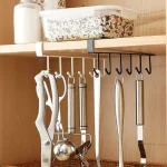 Kitchen Storage Rack Cupboard Hanging Hook Hanger Storage Organizer Holder - Image 4