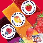 Welch’s Absolute Fruitfuls Fruit Strips, Mango Peach Flavored Fruit Leather, Tasty Dried Fruit Snacks for School Lunches, Mango Peach, 0.5oz - Image 2