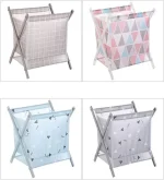 Foldable Laundry Basket, Removable Lined Cloth Bag and Plastic Bracket Storage Basket, Bathroom Large Capacity Durable Waterproof Dirty Clothes Basket - Image 8