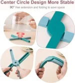 Foldable Trivet for Hot Dishes, Hot Pots and Pans, Non-Slip Trivets for Kitchen Counter, Thick Trivet with Collapsible Cross Design Expandable - Image 11