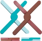 Foldable Trivet for Hot Dishes, Hot Pots and Pans, Non-Slip Trivets for Kitchen Counter, Thick Trivet with Collapsible Cross Design Expandable - Image 12