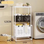 Modern Rectangle Laundry Basket with Detachable Bags - Image 6