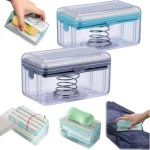 Fenteer Multifunctional Soap Dish, Soap Holder Soap Tray for Home, Bathroom, Countertop, Kitchen - Image 8