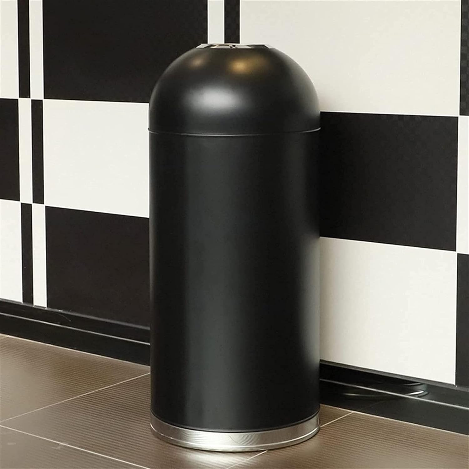 61q6MSigUYL._SL1500_ Trash Can,Round Barrel Stainless Steel Trash Can,Large Capacity Tall Garbage Can Without Lid for Indoor,Outdoor or Commercial Use Garbage Bin - Image 1