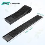 Noverlife 2PCS Rubber Bar Mats, Non-Slip Bar Service Spill Mat Bar Table Mat Restaurant Kitchen Counter Bar Pad, Anti-Skid Heat Resistant Barber Station Mat for Hair Salon - Image 6
