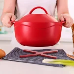 Foldable Trivet for Hot Dishes, Hot Pots and Pans, Non-Slip Trivets for Kitchen Counter, Thick Trivet with Collapsible Cross Design Expandable - Image 3