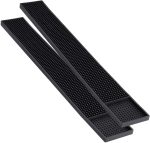 Noverlife 2PCS Rubber Bar Mats, Non-Slip Bar Service Spill Mat Bar Table Mat Restaurant Kitchen Counter Bar Pad, Anti-Skid Heat Resistant Barber Station Mat for Hair Salon - Image 7