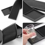 Noverlife 2PCS Rubber Bar Mats, Non-Slip Bar Service Spill Mat Bar Table Mat Restaurant Kitchen Counter Bar Pad, Anti-Skid Heat Resistant Barber Station Mat for Hair Salon - Image 4