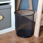 Round Steel Rubbish Bin (10L) Mesh Waste Bins Iron Trash Bin Paper Basket Kitchen Bedroom Office Rubbish Waste Bins Holder Can Household Home Cleaning Tools - Image 4