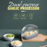 Kitchen Garlic Press and Storage Container Garlic Slicer Manual Crusher Cutter Easy to Clean Garlic Cutter - Image 7
