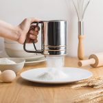 Flour Sifter For Baking, 304 Stainless Steel 3 Cup Flour Sieve Fine Mesh Screen Powder Sifters For Baking Strainer Sifters For Cooking With Handle Flour Sifter Hand Held