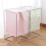 Laundry Basket with Metal Waterproof Fabric Storage Basket Clothes Storage Basket Toy Storage Others - Image 2