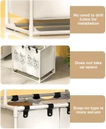 Laundry Basket 4 Compartments - Image 9