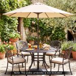 25kg Round Parasol Base,  Heavy Duty Umbrella Stand, Outdoor Garden Patio Yard Market Table Umbrella Holder - Image 7