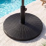 25kg Round Parasol Base,  Heavy Duty Umbrella Stand, Outdoor Garden Patio Yard Market Table Umbrella Holder
